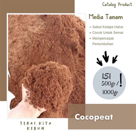 Jual Cocopeat Media Tanam Media Semai Tanaman Lembut Halus