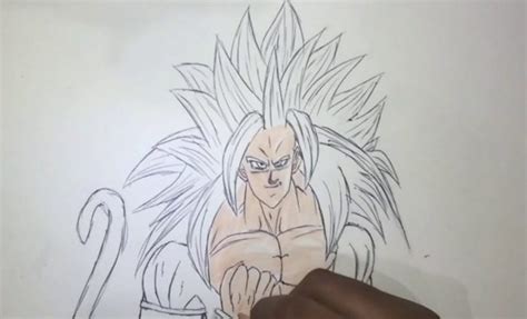 Goku Drawing Super Saiyan 5 at GetDrawings | Free download