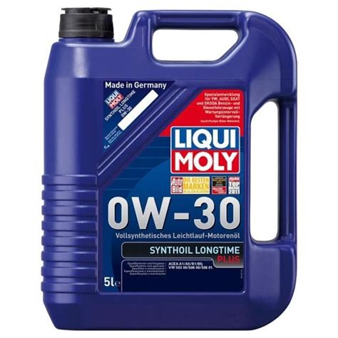 Huile Moteur Liqui Moly SYNTHOIL LONGTIME PLUS 0W 30 5 Litres Jerrycans