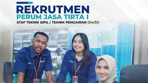 Lowongan Kerja BUMN Perum Jasa Tirta I Untuk Lulusan D4 S1 Cek