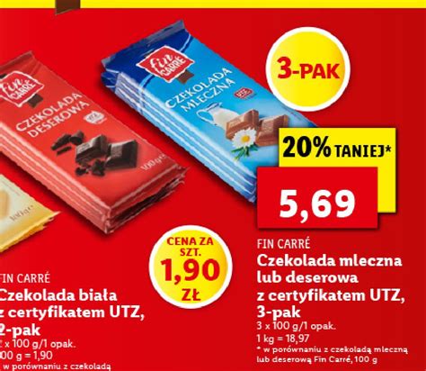 Czekolada Mleczna Fin Carre Cena Promocje Opinie Sklep Blix