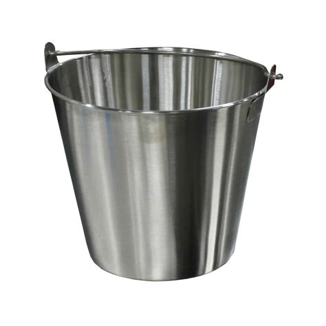 Drain Pail, Stainless Steel, 16 Qt | Mopec