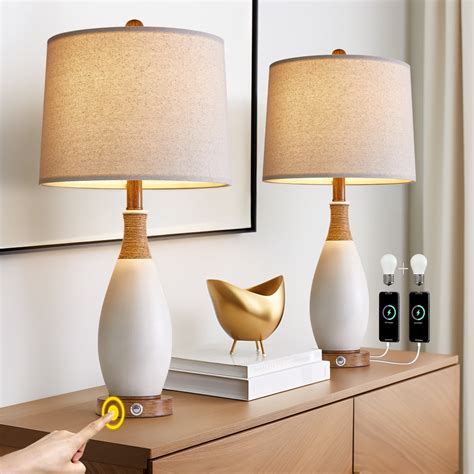 Oneach Way Dimmable Table Lamp Set Of With Usba C Resin