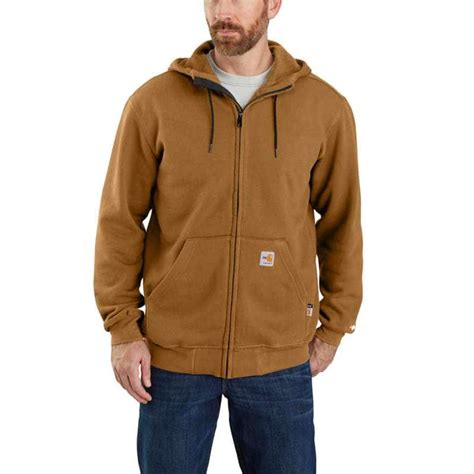 Flame Resistant Carhartt Force® Loose Fit Midweight Hooded Zip Front Sweatshirt Gear Carhartt