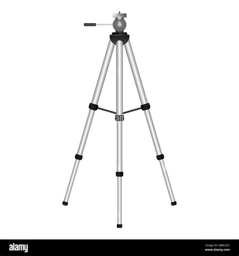 Tripod Vector Illustration Isolated On White Background Stock Vector