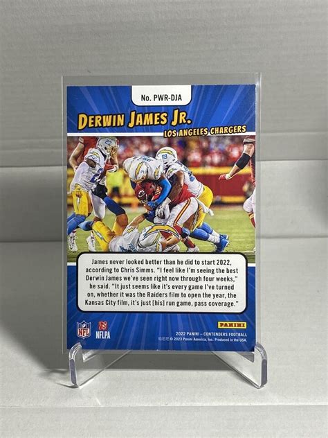 Panini Contenders Derwin James Jr Emerald Power Players Pwr Dja