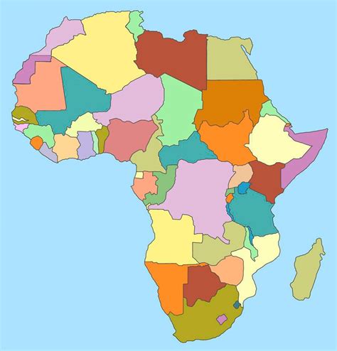 Mapa Del Continente Africano Con Nombres