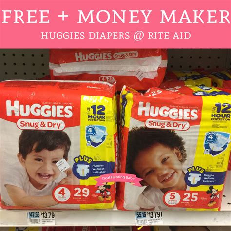 PRINT Free Money Maker Huggies Diapers Rite Aid Deal Hunting Babe
