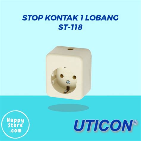 Jual Stop Kontak Uticon Lobang St Shopee Indonesia