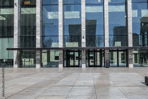 View Of Rechtbank In Amsterdam Zuidas New Building Has