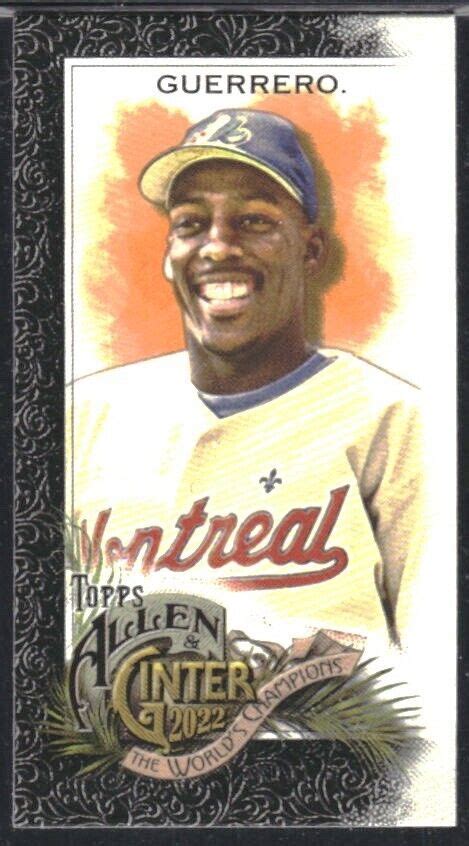 Topps Allen And Ginter Mini Black Border Vladimir Guerrero Ebay