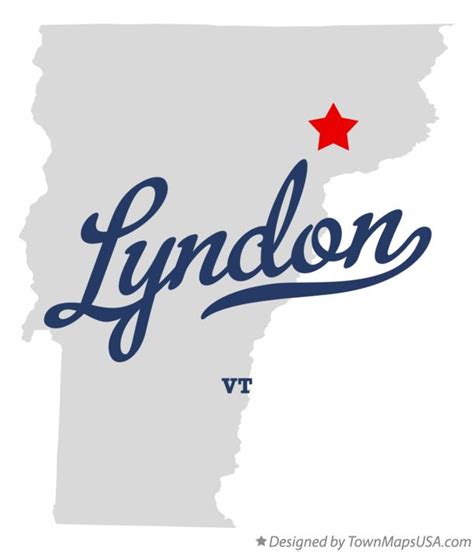 Map of Lyndon, VT, Vermont