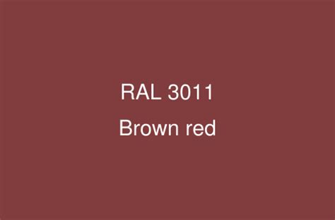 RAL 3011 Colour Brown Red RAL Red Colours RAL Colour Chart UK