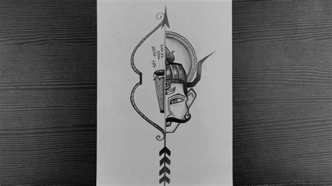 Dussehra Special Drawing | Step by Step Pencil Sketching