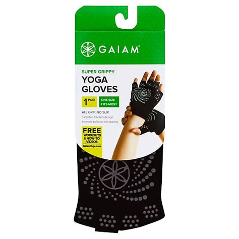 Gaiam Yoga Gloves Super Grippy Each Safeway