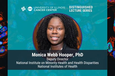 Monica Webb Hooper Phd Distinguished Lecture Series University Of