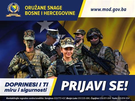 Ministarstvo Odbrane Bih Raspisuje Konkurse Za Prijem U Oru Ane Snage Bih