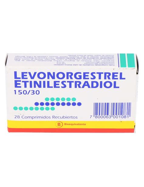 Precio Levonorgestrel Etinilestradiol 28 Comprimidos Farmalisto CL