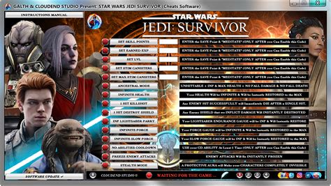 Star Wars Jedi Survivor Cheats Trainer Mod Unlock Any Outfits Seeds