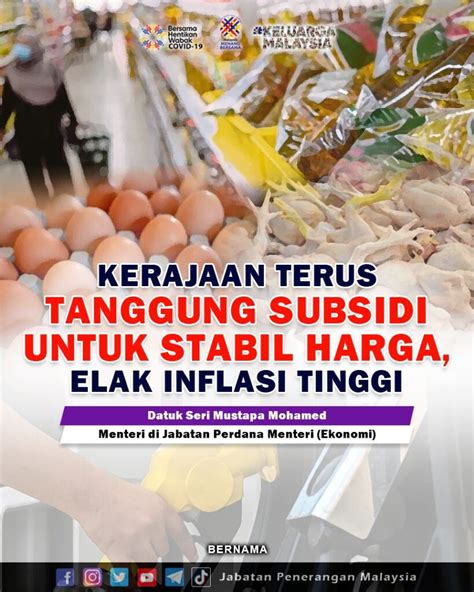 Kerajaan Terus Tanggung Subsidi Untuk Stabil Harga Portal Rasmi