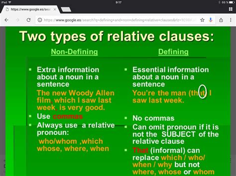 Relative And Non Relative Clauses Examples Printable Templates Free