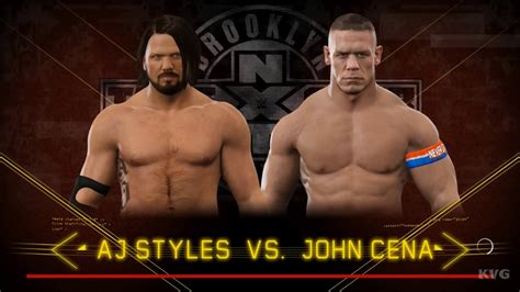 WWE 2K17 AJ Styles Vs John Cena Gameplay HD 1080p60FPS YouTube