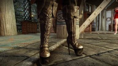 Edhildil High Heel Boots 3BA And Standalone At Skyrim Special Edition