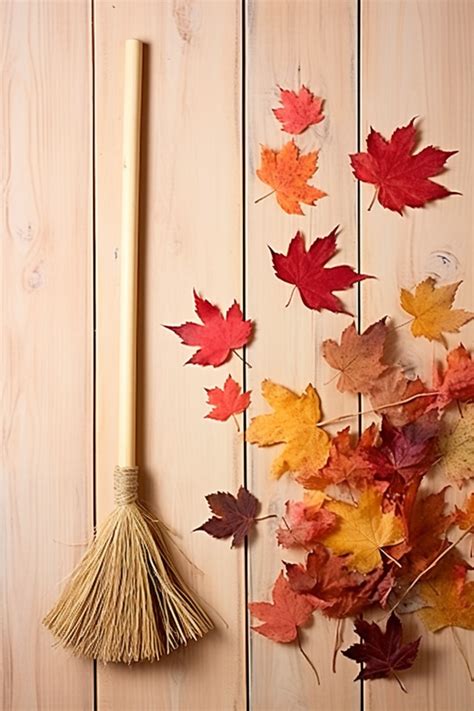 Broom Broom And Leaves Background Wallpaper Image For Free Download Pngtree