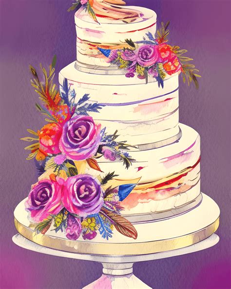 Wedding Cake Clip Art Creative Fabrica