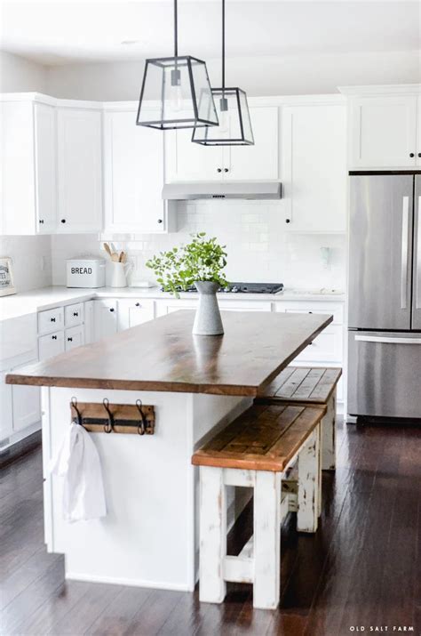 DIY Barn Wood Kitchen Island Reclaimed Wood Projects Old Salt Farm