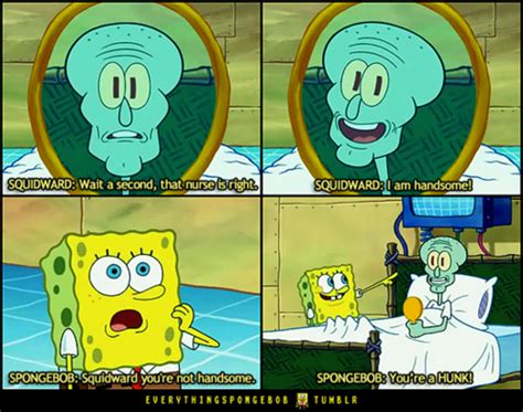 The Two Faces Of Squidward On Tumblr Squidward Two Faces Television