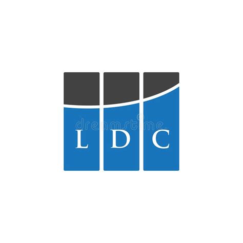 LDC Letter Logo Design on WHITE Background. LDC Creative Initials ...