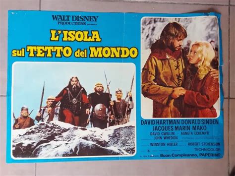 L ISOLA SUL TETTO DEL MONDO Walt Disney FOTOBUSTA MANIFESTO CINEMA EUR