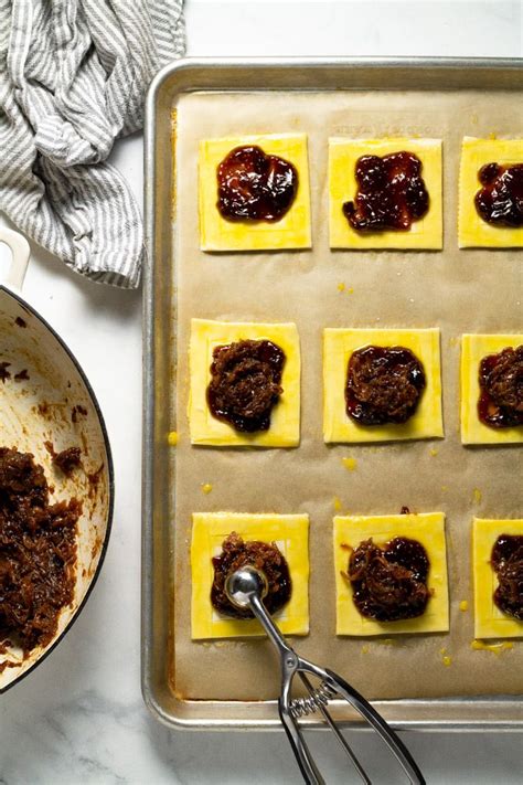 Caramelized Onion Blue Cheese Puff Pastry Tarts Recipe Pastry