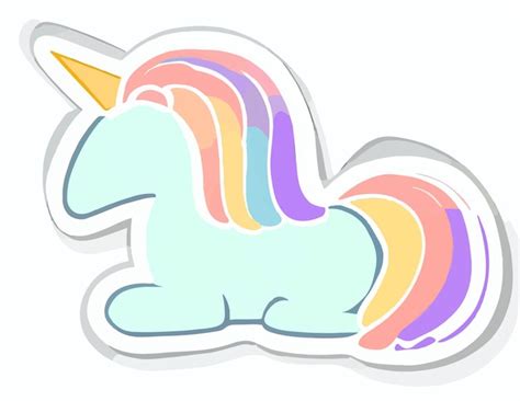 Un unicornio con los colores del arcoíris y un arcoíris en la cola