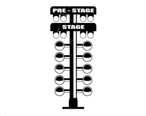 Drag Racing Startline Christmas Tree Santa Claus Raceway Etsy