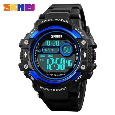 Skmei Men Luminous Watches Sport Digital Mens Wristwatches Solar For