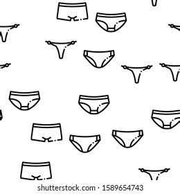 Womens Panties Vector Collection Lingerie Sexy Stock Vector Royalty