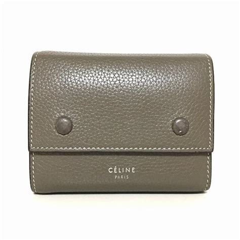 Celine Celineセリーヌ 3つ折り財布 グレージュの通販 By ブランディア｜セリーヌならラクマ