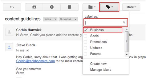 Gmail Labels | Free Tutorials at TechBoomers