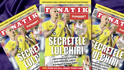 Revista Fanatik Dezv Luiri Chiriche B Lu Djokovic Solu Ia