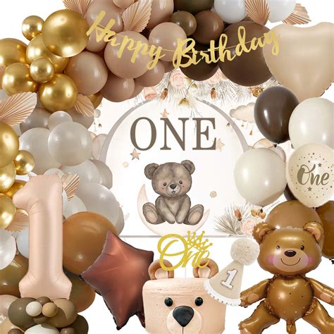 Snapklik.com : Teddy Bear 1st Birthday Decorations For Boys, SCMDOTI ...