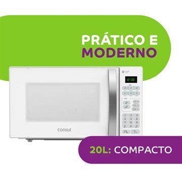 Micro Ondas Consul Litros Cma Bb Fun O Descongelar Branco