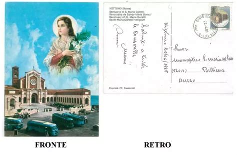 Xxx Cartolina Colori Lazio Nettuno Santuario Di S Maria Goretti