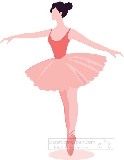 Dance Clipart-girl performing a ballet dance