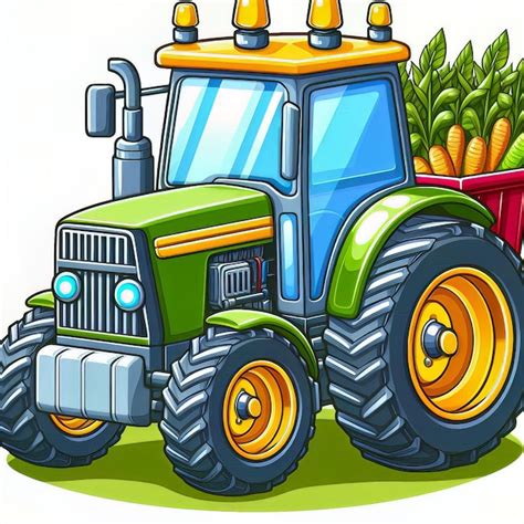 Arte Vectorial Del Tractor Clipart Imagen Premium Generada Con Ia