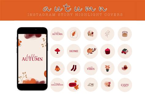 Autumn Fall Instagram Highlight Covers Graphic by Lush Preset Studio · Creative Fabrica