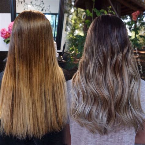 Before And After Color Correction From A Brassy Diy Ombré To A Soft