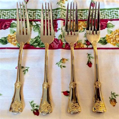 Royal Albert Old Country Roses Dinner Oval Spoup Spoons Gold Etsy