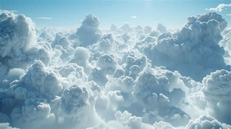 Premium Photo | A view of the clouds from an airplane